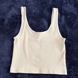 OQQ  Ribbed Crop Tank Top Small